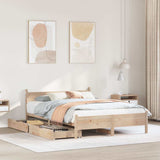 Bed Frame without Mattress 120x190 cm Small Double Solid Wood Pine 3309788