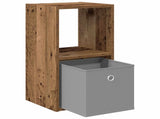 Bedside Table with Drawer 2 pcs Old Wood 30.5 x 27 x 59.5 cm 8000625
