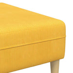 Fabric Sofa Light Yellow Corduroy fabric 3335137