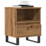 ZNTS Bedside Cabinet Artisan Oak 40x35x50 cm Engineered Wood 857378