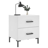 Bedside Cabinets 2 pcs White 40x35x47.5 cm Engineered Wood 827309