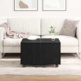 Coffee Table Black Oak 60 x 60 x 38 cm Engineered Wood 862625