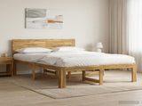Double Bed Frame with Headboard ROSTOCK White 120 x 190 cm 903403