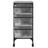 Kitchen Trolley Grey Sonoma 87.5x38.5x84.5 cm Engineered Wood 842389