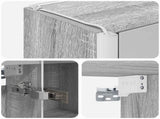 Bathroom Mirror Cabinet Grey Sonoma 43 x 11.5 x 60.5 cm 889228