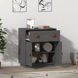 Sideboard Grey 65.5x40x75 cm Solid Wood Pine 820129