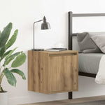 ZNTS Wall-Mounted Bedside Cabinets 2 pcs Artisan Oak 38x34x40 cm 861246