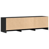 TV Cabinet with LED Black 140 x 34 x 40 cm Engineered Wood 3418706