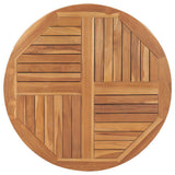 Tabletop Natural Teak Solid teak wood 90 cm diameter Durable 48987