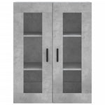 Wall Mounted Cabinets 2 pcs Concrete Grey Engineered Wood 3197949