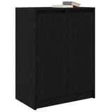 Sideboard Black Oak 57x34x76 cm Engineered Wood 861617