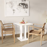 ZNTS FMD Dining Table 70cm White 428690