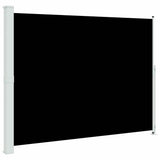 Patio Retractable Side Awning 220x300 cm Black 313423