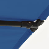 Garden Parasol with Aluminium Pole 2x1.5 m Azure Blue 47343