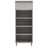 Shoe Cabinet Grey Sonoma 40x36x105 cm Engineered Wood 831458