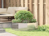 Planter Silver 90 x 90 x 35 cm Stainless Steel 883735