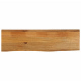 Table Top Live Edge 120x20x2.5 cm Solid Wood Mango 370518