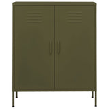 Storage Cabinet Olive Green Steel Medium 336162