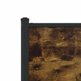 Metal Bed Frame without Mattress Smoked Oak 137x190 cm 4007849