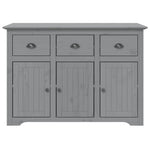 Highborad "BODO" Grey 115.5x43x200.5 cm Solid Wood Pine 3206453