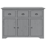 Highborad "BODO" Grey 115.5x43x200.5 cm Solid Wood Pine 3206453