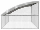 Chicken Cage 2 pcs Silver 400 x 200 x 200 cm Galvanised Steel 3368317
