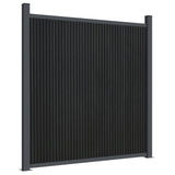 Fence Panel Grey 1737x186 cm WPC 3282798