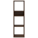 ZNTS Book Cabinet Brown Oak 34x31x112 cm Engineered Wood 860289