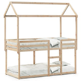 Bunk Bed without Mattress 90x190 cm Single Solid Wood Pine 3282127