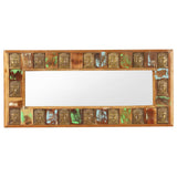 Mirror with Buddha Cladding 110x50 cm Solid Reclaimed Wood 321816