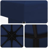 Gazebo 3 x 3 m Blue Polyester and Steel 190 gsm 900355