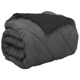 Full Year Duvet Black and Anthracite 200 x 200 cm Microfiber 42025599