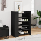 Shoe Cabinet Black 74.5x37.5x100 cm Engineered Wood 848431
