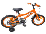 Kids Bike 14 Inches for 3-5 Years Old Orange 42009518