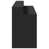 Desk with LED Lights Black 160x55x91 cm Engineered Wood 3309430