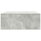 Coffee Table with Drawers Concrete Grey 100x100x40 cm 3328402