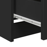 801383 Sideboard Black 60x35x76 cm Engineered Wood