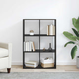 Book Cabinet Black Oak 69.5 x 29 x 103.5 cm Engineered Wood 879665