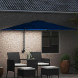 Garden Parasol 248.5 x 247.5 x 160 cm Polyester and Steel 42003258