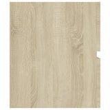 Sink Cabinet with Built-in Basin Sonoma Oak Engineered Wood 3071660