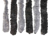 Fly Curtain Grey and Black 118x220 cm Chenille 4004881