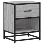 ZNTS Bedside Cabinet Grey Sonoma 40x31x50 cm Engineered Wood 848690