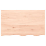 Wall Shelf 100x60x cm Untreated Solid Wood Oak 363571