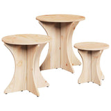 Coffee Table 3 pcs Natural 873568