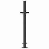 Garden Gate Anthracite 100x100 cm Steel Bamboo Design 153179