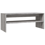 ZNTS Coffee Table Grey Sonoma 100x40x40 cm Engineered Wood 815256