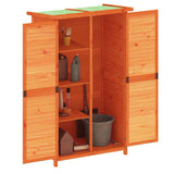 Garden Tool Shed Brown 83x57x140 cm Solid Wood Pine 172240