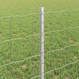 Fence and Post Silver 0.6 x 10 m Steel 3336177