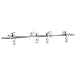Sliding Door Hardware Kit 183 cm Stainless Steel Silver 3295761