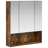 Bathroom Mirror Cabinet with Shelf Smoked Oak 60 x 14.5 x 70 cm 889187